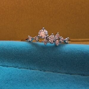 D Color Moissanite Ring – 0.6 CT – Solid Silver – Size 9